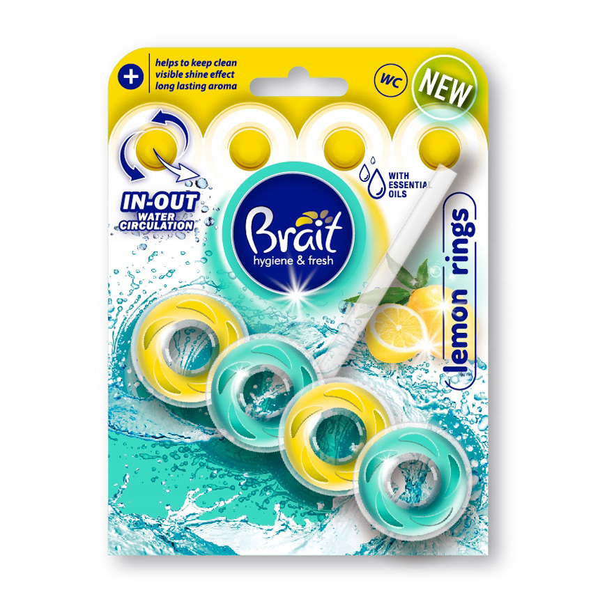 Туалетний блок Brait Lemon Rings, 40 г